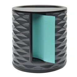 Post-it Note Dispenser, Vertical, Black With Grey (ABS-330-B) 3" X 3"