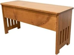 RRD Wooden Storage Bench – Mission Style Entryway Bench W/Flip Top Lid – Solid Oak Wood Dining Bench W/Slats – Rustic Bench With Storage – Anti-Slam Hinges Wood Bench (36'', Oak Wood, Michaels Stain) -Songmics Furniture Shop 419Ba5hB1L. AC 1