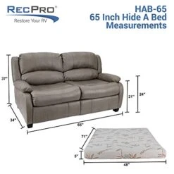 RecPro 65" RV Hide A Bed Loveseat | RV Sleeper Sofa | Cloth | Memory Foam Mattress | Pull Out Couch | RV Furniture | RV Loveseat | RV Living Room Furniture | RV Couch (Oatmeal) 11 RecPro 65" RV Hide A Bed Loveseat | RV Sleeper Sofa | Cloth | Memory Foam Mattress | Pull Out Couch | RV Furniture | RV Loveseat | RV Living Room Furniture | RV Couch (Oatmeal) -Songmics Furniture Shop 419Fo44QtcL