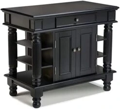 Homestyles Americana Black Kitchen Island With Open Shelving By Home Styles -Songmics Furniture Shop 419eDtkH9JL. AC