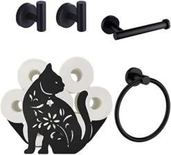 Dragon Toilet Paper Holder Stand, Black Metal Bathroom Tissue Storage Holds 5 Rolls, Free Standing Farmhouse Bathroom Stand Decor Accessory 18 Dragon Toilet Paper Holder Stand, Black Metal Bathroom Tissue Storage Holds 5 Rolls, Free Standing Farmhouse Bathroom Stand Decor Accessory -Songmics Furniture Shop 419fWKtwibL. AC