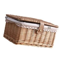 STOBAZA Magazine Basket Cosmetic Storage Box Magazine Storage Box Decoration Storage Containers Closet Organizer Magazine Organizer Woven Desktop Basket Woven Storage Bin Wicker
