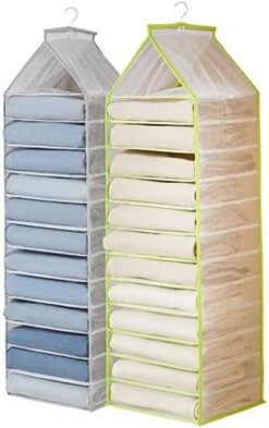 AARAINBOW 2 Packs Yoga Legging Storage Organizer, Hanging Closet Organizer With 24 Roll Compartments Hanging Clothes Storage Bag For Pants, Tank Top, Towel, T-Shirt (24 Pockets, Black Purple) 21 AARAINBOW 2 Packs Yoga Legging Storage Organizer, Hanging Closet Organizer With 24 Roll Compartments Hanging Clothes Storage Bag For Pants, Tank Top, Towel, T-Shirt (24 Pockets, Black Purple) -Songmics Furniture Shop 419kKnEy ML. AC