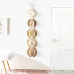 Dahey Macrame Hat Hangers Hat Rack For Wall Cowboy Hat Holder Organizer Display For Closet Hand Weaving Bobo Hanging Hat Organizer Storage For Wide Brim Hats Bowler Fedora Hats, 7 And 5 Hats Style -Songmics Furniture Shop 419nZ73Dn6L