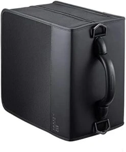 SANWA 160 Capacity CD Case, Large CD Sleeves, Portable DVD VCD Storage Box, Portable Zipper Bag, EVA Protective Blu-ray Wallet With Handle, For Car, Home, Office, Games Disc, Audio Music, Black -Songmics Furniture Shop 419oPVJ8HCL. AC