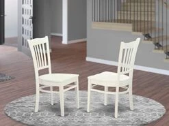East West Furniture GRC-WHI-W Dining Chairs, Wood Seat, Linen White 11 East West Furniture GRC-WHI-W Dining Chairs, Wood Seat, Linen White -Songmics Furniture Shop 419qvBwiEL. AC