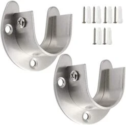 Creatyi Heavy Duty Stainless Steel Closet Rod Brackets Closet Shower Rod Bracket Closet Rod Holders Closet Pole Sockets Closet Rod Supports For 1 1/4 Inch Rod (8 PCS, Silver) 18 Creatyi Heavy Duty Stainless Steel Closet Rod Brackets Closet Shower Rod Bracket Closet Rod Holders Closet Pole Sockets Closet Rod Supports For 1 1/4 Inch Rod (8 PCS, Silver) -Songmics Furniture Shop 419sf8sU3JL. AC