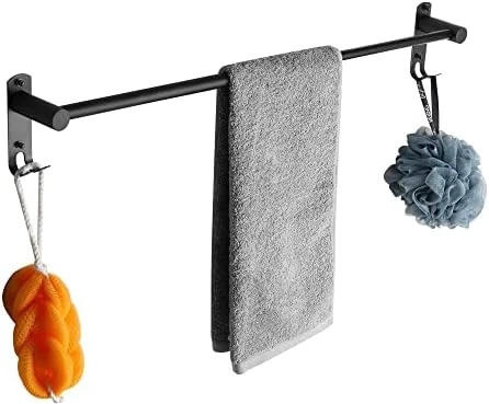Towel Bars Freely Retractable 20-30 Inche Stainless Steel 304 Bath Towel Rack Strong 3M Adhesive Bathroom Wall-mounting Free Mounting Hole-Installing Washroom Kitchen Space Saving Black-3 Bars 9 Towel Bars Freely Retractable 20-30 Inche Stainless Steel 304 Bath Towel Rack Strong 3M Adhesive Bathroom Wall-mounting Free Mounting Hole-Installing Washroom Kitchen Space Saving Black-3 Bars - Image 9