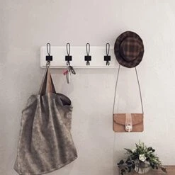 Rustic Coat Rack With 5 Hooks – Rustic Brown Wall Mounted 24" Coat Rack - Solid Pine Wood Entryway Hanger For Hanging Clothes, Hats, Purse, Keys - Vintage Farmhouse Coat Rack For Kitchen, Bedroom 21 Rustic Coat Rack With 5 Hooks – Rustic Brown Wall Mounted 24" Coat Rack - Solid Pine Wood Entryway Hanger For Hanging Clothes, Hats, Purse, Keys - Vintage Farmhouse Coat Rack For Kitchen, Bedroom -Songmics Furniture Shop 41A ICtLKnL. AC