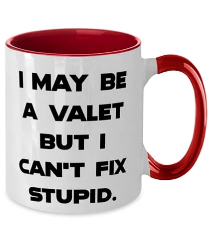 GENERIC Cool Valet Two Tone 11oz Mug, I May Be A Valet But I Can't Fix Stupid, Present For Coworkers, Unique Gifts From Friends, Valet Keychain, Valet Tray, Valet Box, Key Holder, Key Ring 1 GENERIC Cool Valet Two Tone 11oz Mug, I May Be A Valet But I Can't Fix Stupid, Present For Coworkers, Unique Gifts From Friends, Valet Keychain, Valet Tray, Valet Box, Key Holder, Key Ring