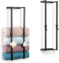 Echaprey Towel Racks For Bathroom Wall Towel Rack Stainless Steel Towel Holder For Towel Storage (Silver) -Songmics Furniture Shop 41A0uRunJL. AC