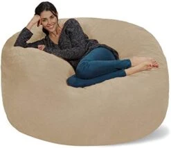 Chill Sack Bean Bag Chair Cover, 8-feet, Microsuede - Purple -Songmics Furniture Shop 41A3I5M9OYL. AC