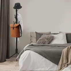 Simple Houseware Standing Coat And Hat Hanger Organizer Tree Shaped Rack, 18 Hooks, Black -Songmics Furniture Shop 41A5ijVlBUL