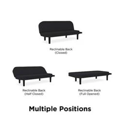 DHP Tim Multi Purpose-tray, Black Linen Futon -Songmics Furniture Shop 41A8kVnmHsL
