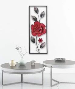 American Aluminum 10-Inch-by-24-Inch Wall Decor With Frame, Turquoise / Brown Plates -Songmics Furniture Shop 41A980qrioL. AC