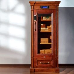 Zuchis Moisturizing Box Large Capacity Can Store 80 Boxes Of Collectibles, High-Grade Design Of The Double Hollow Glass Door, The Shell Brushed With Wood Wax Oil Antique, Beautiful And Durable. -Songmics Furniture Shop 41AA0o8tiXL