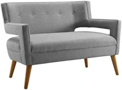 Modway Sheer Upholstered Fabric Mid-Century Modern Loveseat In Teal -Songmics Furniture Shop 41AA3JpGyGL. AC