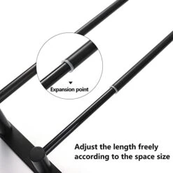 Towel Bars Freely Retractable 20-30 Inche Stainless Steel 304 Bath Towel Rack Strong 3M Adhesive Bathroom Wall-mounting Free Mounting Hole-Installing Washroom Kitchen Space Saving Black-3 Bars 14 Towel Bars Freely Retractable 20-30 Inche Stainless Steel 304 Bath Towel Rack Strong 3M Adhesive Bathroom Wall-mounting Free Mounting Hole-Installing Washroom Kitchen Space Saving Black-3 Bars -Songmics Furniture Shop 41AYhtgBI9L