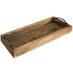 MyGift 16-inch Rustic Burnt Wood Toilet Tank Tray Organizer Storage Bathroom Vanity Tray With Vintage Brass Metal Handles 9 MyGift 16-inch Rustic Burnt Wood Toilet Tank Tray Organizer Storage Bathroom Vanity Tray With Vintage Brass Metal Handles -Songmics Furniture Shop 41AiqZ6uyrL