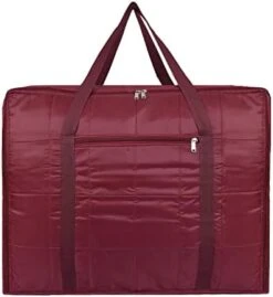 AARON INC Parachute Fabric Moisture Proof Multi-Purpose 156L Extra Large Storage Bag/Blankets Storage Bag/Clothes Storage Organizer With Zip And Durable Handle With Small Pocket Blue -Songmics Furniture Shop 41AkjZ8a QL. AC