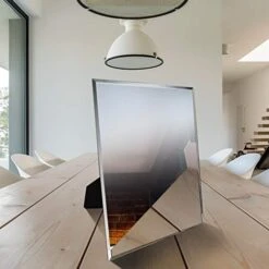 Calenzana Frameless Mirror Wall Hanging And Desk Standing, Compatible With Makeup Vanity Mirrors,10.6x13 Inch -Songmics Furniture Shop 41An4Moc6YL