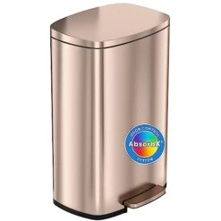 ITouchless SoftStep 13.2 Gallon Kitchen Step Trash Can With Odor Filter, 50 Liter Rose Gold Stainless Steel Pedal Garbage Bin For Home, Office, Business, Silent And Gentle Lid Open And Close, 13 Gal 27 ITouchless SoftStep 13.2 Gallon Kitchen Step Trash Can With Odor Filter, 50 Liter Rose Gold Stainless Steel Pedal Garbage Bin For Home, Office, Business, Silent And Gentle Lid Open And Close, 13 Gal -Songmics Furniture Shop 41Ar2x2JVBL 1