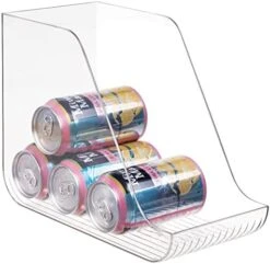 MDesign Small Plastic Water Bottle Stackable Storage Organization Bin With Open Front For Kitchen Refrigerator, Freezer, Pantry, Holds 12 Bottled Drinks/Beverages, Ligne Collection, Clear 20 MDesign Small Plastic Water Bottle Stackable Storage Organization Bin With Open Front For Kitchen Refrigerator, Freezer, Pantry, Holds 12 Bottled Drinks/Beverages, Ligne Collection, Clear -Songmics Furniture Shop 41Asvwy0WKL. AC