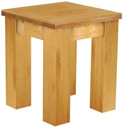 B.R.A.S.I.L.-Möbel TableChamp Stool Rio Solid Pine Honey Wood Oiled