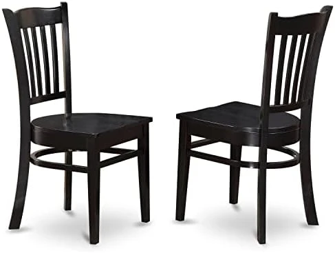 East West Furniture GRC-WHI-W Dining Chairs, Wood Seat, Linen White 8 East West Furniture GRC-WHI-W Dining Chairs, Wood Seat, Linen White - Image 8