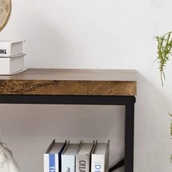 OIAHOMY Industrial Sofa Table,Console Table,3-Tier Industrial Rustic Hallway/Entryway Table,Easy Assembly,for Entryway, Living Room (Rustic Brown) 10 OIAHOMY Industrial Sofa Table,Console Table,3-Tier Industrial Rustic Hallway/Entryway Table,Easy Assembly,for Entryway, Living Room (Rustic Brown) -Songmics Furniture Shop 41BkWdjt77L