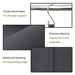 GRANNY SAYS 5-Shelf Hanging Closet Organizers And Storage, Hanging Shelves For Closet Storage, Collapsible Hanging Shelf Organizer For Clothes Organization, Dark Gray, 12 ¼" D X 12 ¼" W X 45 ½" H -Songmics Furniture Shop 41BoxIVjO3L