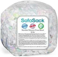 Sofa Sack Shredded Foam Refill: Memory Foam Filling Refill For Bean Bags, Dog Beds And Pillows, 30lbs, Multi-Color -Songmics Furniture Shop 41BpRwalciL. AC