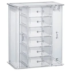Beautify Clear Acrylic Jewelry Organizer Chest/Makeup Storage Box With 6 Drawers & Hanging Necklace Holder - Clear -Songmics Furniture Shop 41Bwp2kvkdL