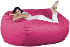 FUGU Bean Bag Chair, Premium Foam Filled 4 XL, Protective Liner Plus Removable Machine Wash Grey Cover -Songmics Furniture Shop 41C3do xuPL. AC