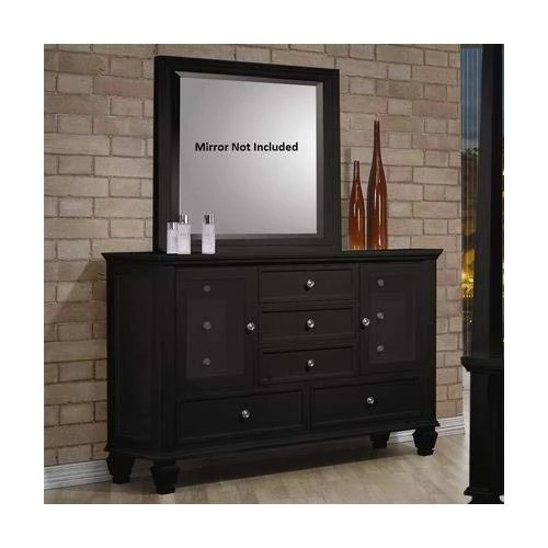Coaster Furniture Sandy Beach Dresser Black 201323 4 Coaster Furniture Sandy Beach Dresser Black 201323 - Image 4