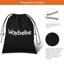 Waybelive 2 Pieces Bean Bag Game Carrying Bag, Canvas Cornhole Carrying Case With Cornhole Bean Bag Tote Carry Case, Weatherproof Bags, Black 9 Waybelive 2 Pieces Bean Bag Game Carrying Bag, Canvas Cornhole Carrying Case With Cornhole Bean Bag Tote Carry Case, Weatherproof Bags, Black -Songmics Furniture Shop 41C9VfCFYvL