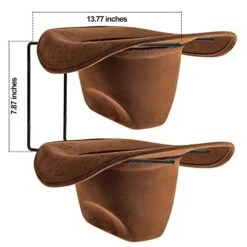 FoverOne Cowboy Hat Rack, 8 Pieces Cowboy Hat Holder Organizer, Wall Mount Hat Hangers, Steel Cowboy Hat Display Rack -Songmics Furniture Shop 41CAHXDBLlL