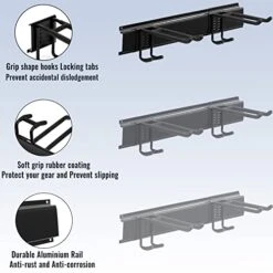 Aking Ace Wall Mount Tool Storage Rack, Heavy Duty Garage Storage Tool Organizer, Garden Tool Wall Hooks And Hangers, Hold Up To 350lbs -Songmics Furniture Shop 41CErOE5NTL