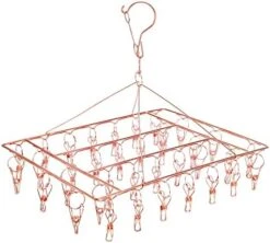 2 Pack Stainless Steel Sock Drying Rack With 72 Clips, Swivel Wind-Proof Hook Clothes Hanger Dryer For Sock, Underwear, Bra, Laundry Accessories 11 2 Pack Stainless Steel Sock Drying Rack With 72 Clips, Swivel Wind-Proof Hook Clothes Hanger Dryer For Sock, Underwear, Bra, Laundry Accessories -Songmics Furniture Shop 41CF5ArTC0L. AC
