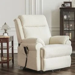 DYNOX Small Lift Chair Recliners With Massage And Heat, Dual Motor Power Lift Sofa With Infinite Adjust For Back And Footrest (Fabirc-Beige) 22 DYNOX Small Lift Chair Recliners With Massage And Heat, Dual Motor Power Lift Sofa With Infinite Adjust For Back And Footrest (Fabirc-Beige) -Songmics Furniture Shop 41CM8MwjKML. AC
