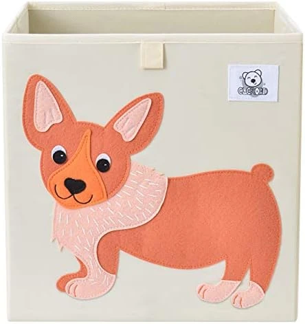 CLCROBD Foldable Animal Cube Storage Bins Fabric Toy Box/Chest/Organizer For Toddler/Kids Nursery, Playroom, 13 Inch (Triceratops) 12 CLCROBD Foldable Animal Cube Storage Bins Fabric Toy Box/Chest/Organizer For Toddler/Kids Nursery, Playroom, 13 Inch (Triceratops) - Image 12