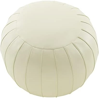 C COMFORTLAND Unstuffed Faux Suede Ottoman Pouf, Round Foot Rest Poof Ottomans, Floor Foot Stool Poufs, Bean Bag Chair Cover With Storage For Living Room, Bedroom, Or Wedding Gifts Grey 14 C COMFORTLAND Unstuffed Faux Suede Ottoman Pouf, Round Foot Rest Poof Ottomans, Floor Foot Stool Poufs, Bean Bag Chair Cover With Storage For Living Room, Bedroom, Or Wedding Gifts Grey - Image 14