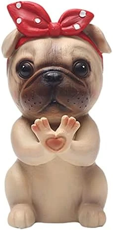 TEEGUI New Creative Dog Home Resin Decoration Animal Glasses Frame Color Painting Resin Crafts Decoration Decorative Items For Shelves (A, One Size) 4 TEEGUI New Creative Dog Home Resin Decoration Animal Glasses Frame Color Painting Resin Crafts Decoration Decorative Items For Shelves (A, One Size) - Image 4