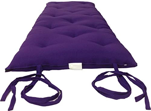 Purple Full Size Traditional Japanese Floor Futon Mattresses, Foldable Cushion Mats, Yoga, Meditaion 54" Wide X 80" Long 2 Purple Full Size Traditional Japanese Floor Futon Mattresses, Foldable Cushion Mats, Yoga, Meditaion 54" Wide X 80" Long - Image 2