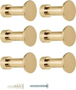 Piffny Robe & Towel Hook, 6 Pack Heavy Duty Stainless Steel Outdoor Wall Hooks For Hanging Towel, Coat, Backpack, Keys, Etc (Modern Industrial) -Songmics Furniture Shop 41Cu1vVy8L. AC