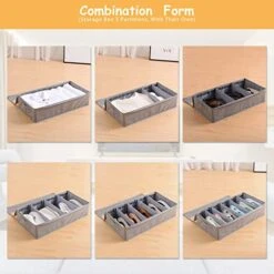 GDV Under Bed Storage,2Pcs Clear Panel Under Bed Shoe Storage, With Zipper Underbed Storage Containers Bin And W/Reinforced Handle Under Bed Storage Organizer Box,For Clothing,Pillows 9 GDV Under Bed Storage,2Pcs Clear Panel Under Bed Shoe Storage, With Zipper Underbed Storage Containers Bin And W/Reinforced Handle Under Bed Storage Organizer Box,For Clothing,Pillows -Songmics Furniture Shop 41D2yMXjbsL