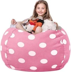 Wekapo Stuffed Animal Storage Bean Bag Chair Cover For Kids | Stuffable Zipper Beanbag For Organizing Children Plush Toys Large Premium Cotton Canvas -Songmics Furniture Shop 41DBYwxxvUL. AC