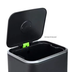 Amazon Basics Metal Rectangular Trash Can With Liner And Soft-Close Foot Pedal, 32 Liter / 8.5 Gallon, Black 10 Amazon Basics Metal Rectangular Trash Can With Liner And Soft-Close Foot Pedal, 32 Liter / 8.5 Gallon, Black -Songmics Furniture Shop 41DJbS3SdNL