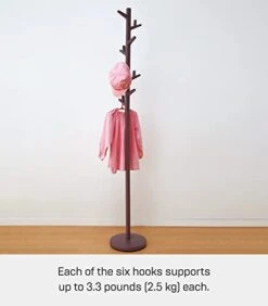 Yamazaki Home Tree/Standing Hat Hanger | Steel | Coat Rack, One Size, Brown -Songmics Furniture Shop 41DUW62jW3L