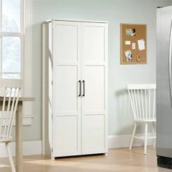 Pemberly Row 30" W Pantry Storage Cabinet With Doors And Shelves In White -Songmics Furniture Shop 41DjRAgZqML